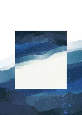 Misty water abstract