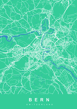 BERN Map SWITZERLAND