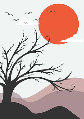 Sun Mountain tree birds