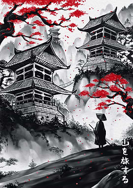 Japanese Traveler Ink Wash