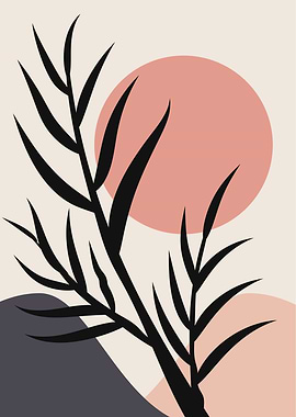 Aesthetic nature leaf