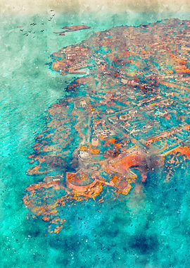 Dublin Ireland Watercolor