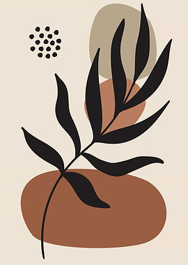 Abstract tropical leaves