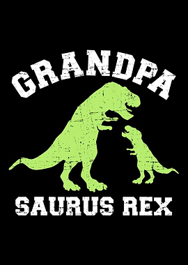 Grandpasaurus rex dinosaur