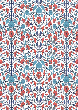 Iznik Turkish pattern