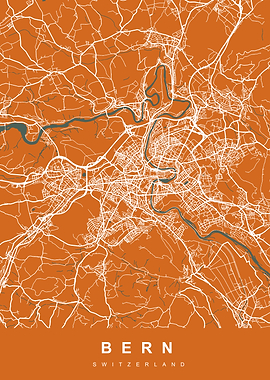 BERN Map SWITZERLAND
