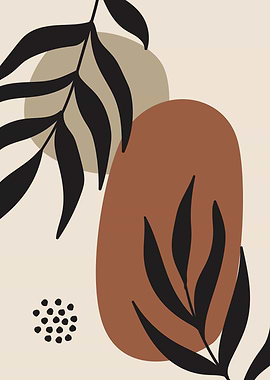 Geometrical botanical leaf