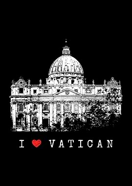 I Love Vatican Rome Italy
