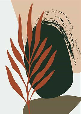 Single leaf geometricshape