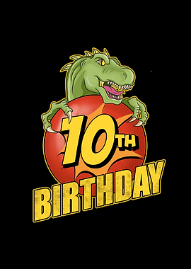 10th Birthday Balloon T Re