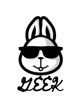 Geek Rabbit Rabbit Lover
