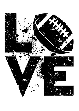 Love Football Distressed