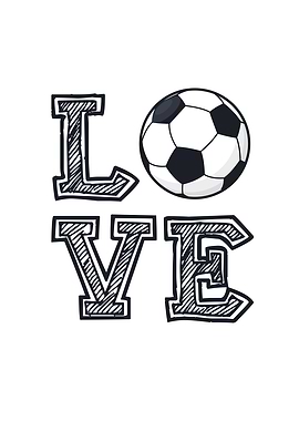LOVE Soccer Soccer Ball
