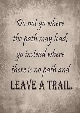 Leave a trail