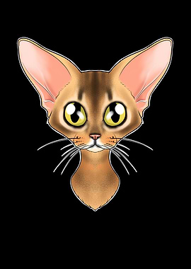 Cat Lover I Abyssinian Cat