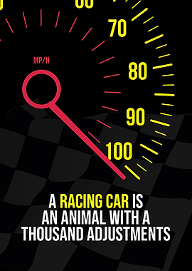 Car Racing Wall Art Decor