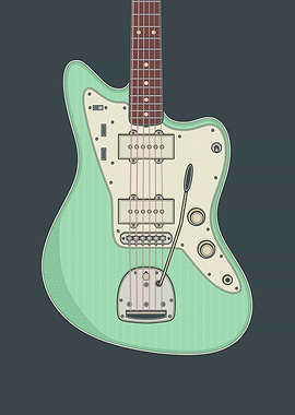 Surf Green JM Guitar