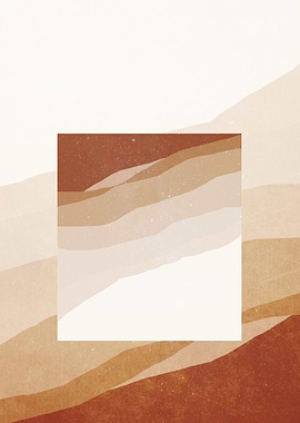 Abstract fog in the desert