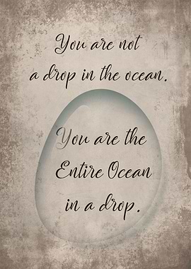 The entire ocean in a drop