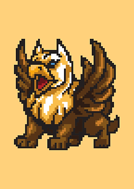 Pixel Art Griffin