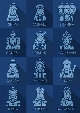 Hindu Gods Icons 6