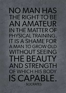 Socrates Workout Quote