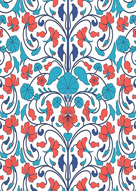 Iznik Turkish pattern