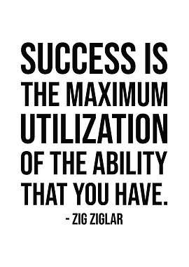 Success Is Utilization