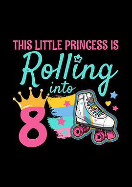 8th Birthday Roller Skates