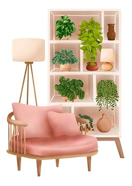 Modern plant interior