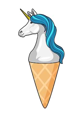 Unicorn Waffle ice cream