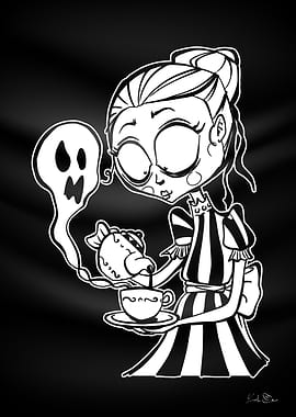 Creepy Girls tea time