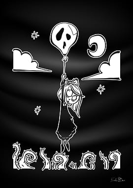 Creepy Girls ballon
