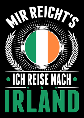 Irland Urlaub Irische Flag