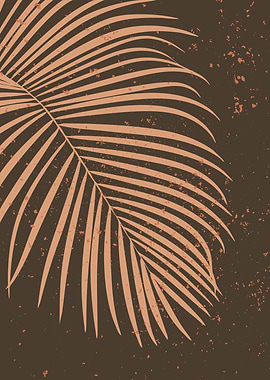 Palm leaf modern art