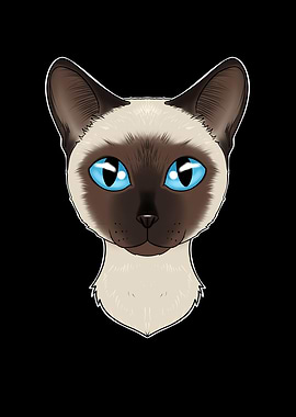 Cat Lover I Siamese Cat