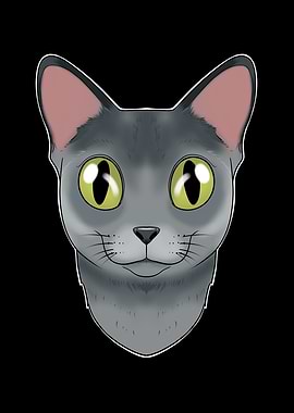 Russian Blue Cat Lover