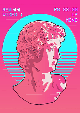 David Statue Vaporwave
