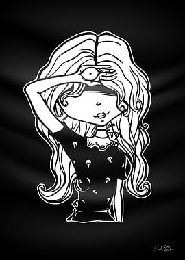 Creepy Girls eye in hand