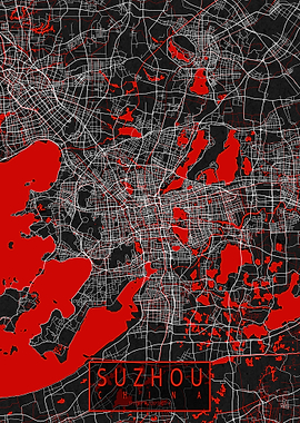 Suzhou City Map Oriental
