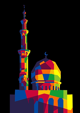 muslim mosque popart
