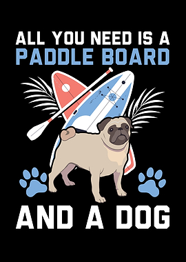 Paddleboard And Dog