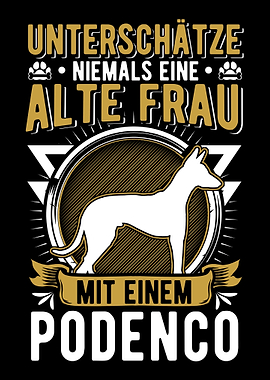 Podenco Alte Frau Spanisch