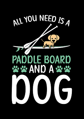 Paddleboard And Dog