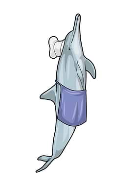 Dolphin Cook Chef hat