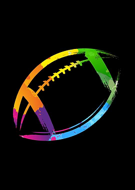 Colorful Football Sport