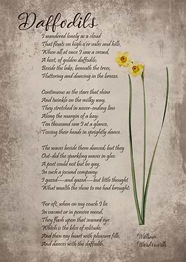 Wandered lonely as a cloud