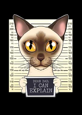 Burmese Cat Dad I Dear Dad