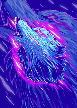 abstract wolf