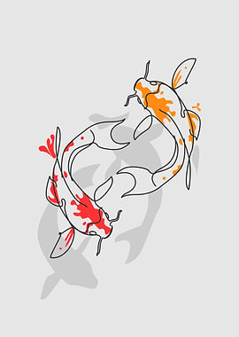 KOI Fish Poster